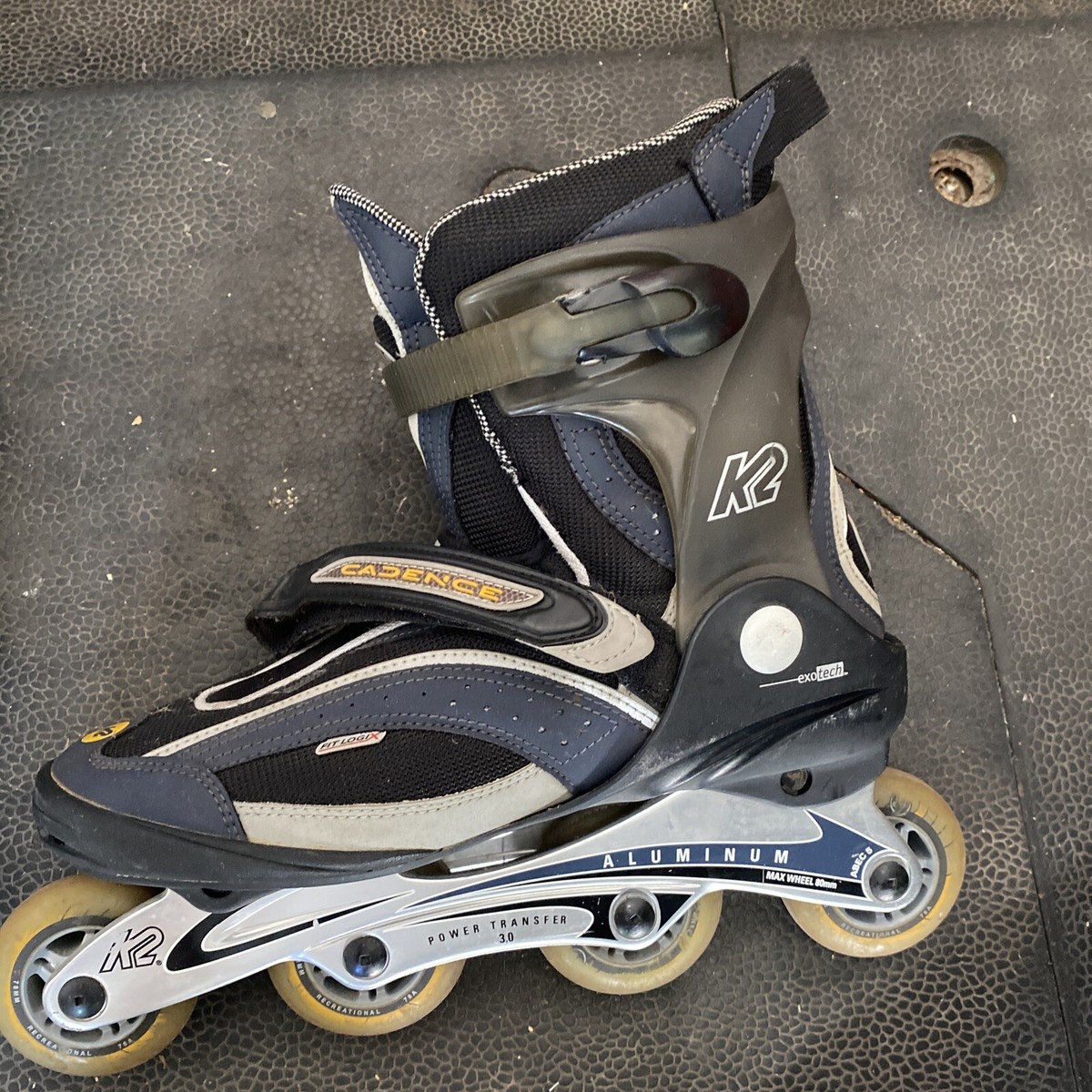 K2 Cadence-M Inline Skates Exotech Softboot Mens SZ US 11