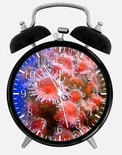 Pink Coral Alarm Desk Clock 3.75" Home or Office Decor E348 Nice For Gift