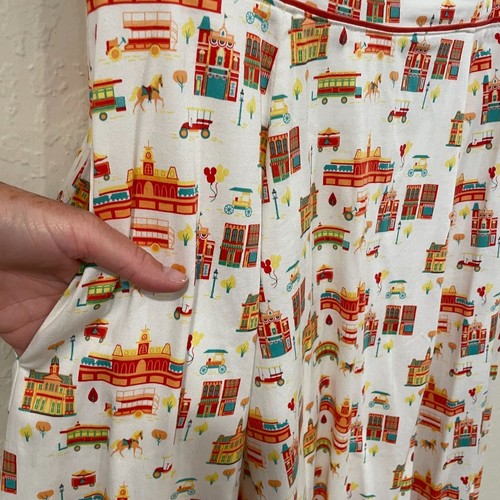 ~ Disney Dress Shop Med (läuft lg) Mickey Retro Vintage-Insp ärmellos Midi gefüttert - Bild 15 von 15