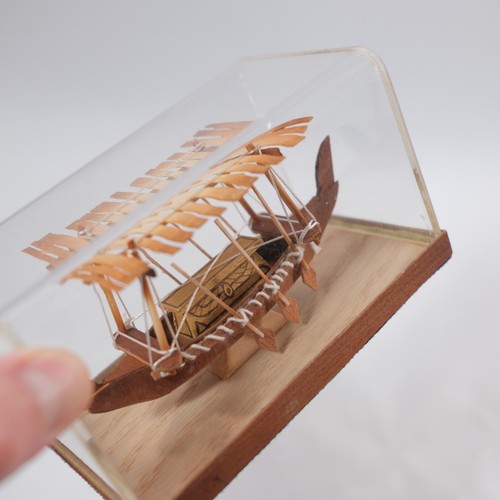 Ägyptische Replik Pharao Tabot Boot Holz Handarbeit - Bild 3 von 8