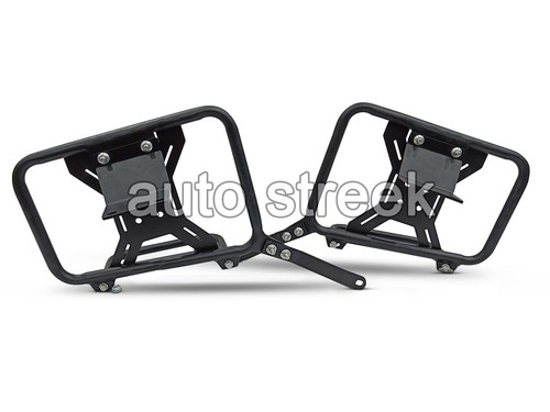 Fit For Royal Enfield Bear 650 PANNIER MOUNTING BLACK - Picture 7 of 13