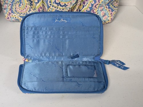 VTG Retired Vera Bradly Bag Purse Paisley Shoulder Quilted W/ Zip Around Wallet - Picture 4 of 12