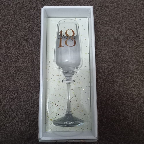 Sektglas 18. Geburtstag