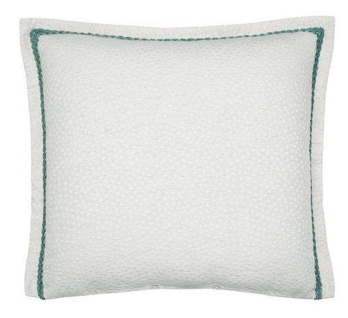 Rose Tree KENSINGTON Euro Sham 26" x 26" Pillow Seafoam Blue Grey - Picture 2 of 8