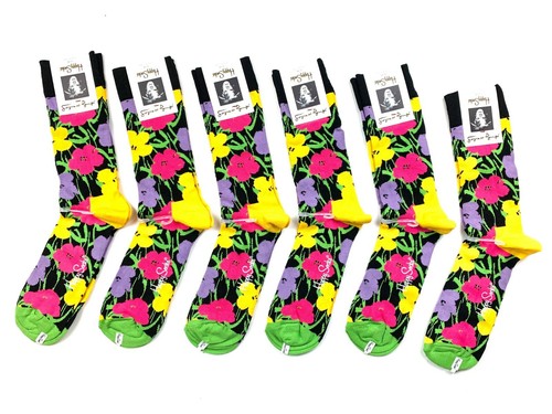 Calcetines Happy Socks Andy Warhol Flower flores talla 41-46 hombre NUEVO 1 - 6 pares - Imagen 6 de 6