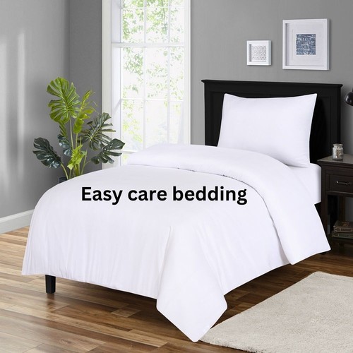 Microfiber Plain Duvet Covers Bedding Set Matching Pillowcase Duvet Covers UK - Picture 3 of 39