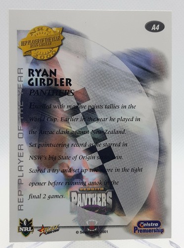 2001 NRL Impact Trading Cards Inserts - Picture 5 of 33