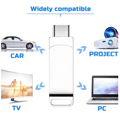 Highspeed USB Stick 2in1 USB-C Type-C 3.0 Dual Speicherstick 1TB 2TB 64TB Metall - Bild 9 von 19
