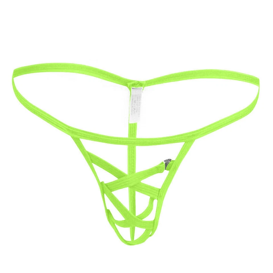 MCT Herren Eis Seide Mini Micro Bikini G String Frontoffen in BRAUN in S-2XL - Bild 4 von 4