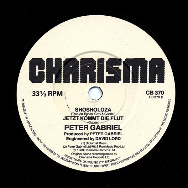 Peter Gabriel – Biko/Shosholoza/Jetzt Kommt Die Flut,VINYL,7" NEW,UNPLAYED NUOVO - Immagine 4 di 4
