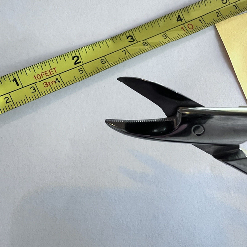 Miltex 9D-134 gebogene Drahtschneideschere eine gezahnte Klinge - Bild 7 von 7