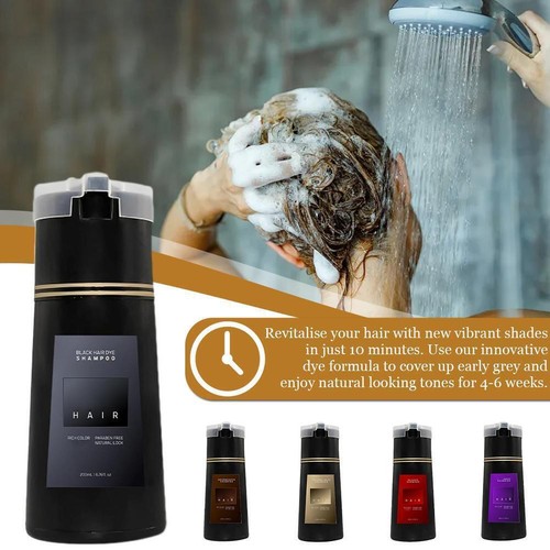 2024-Hair Dye Shampoo, Nova Hair Instant Dye Shampoo,Hair Color-Shampoo/// E9M5 - Picture 6 of 17