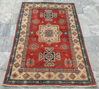 High Quality Afghan Handmade Kazak Rug, Floor Rug, Living Room Rug  4x6 ft