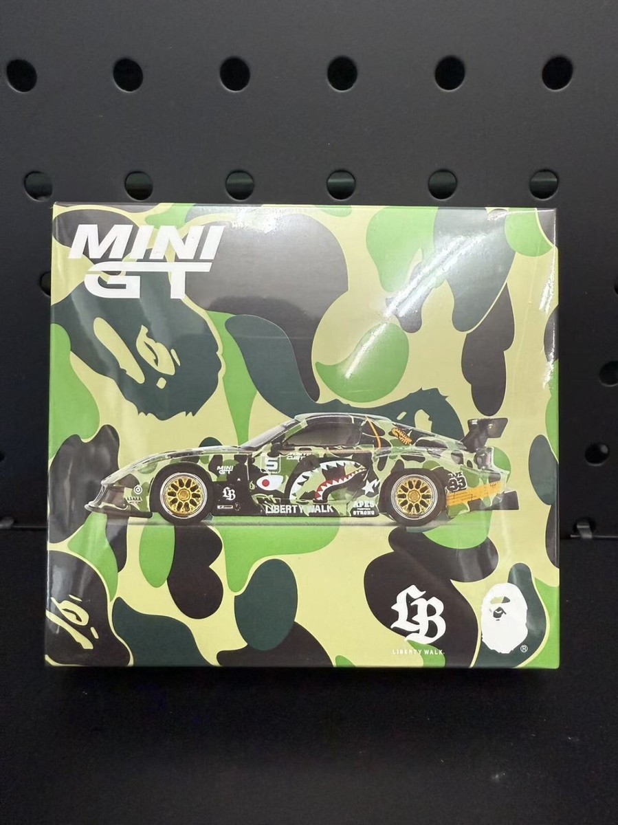 TSM 1/64 Mini GT 830 Mazda RX-7 Liberty Walk x BAPE Limited