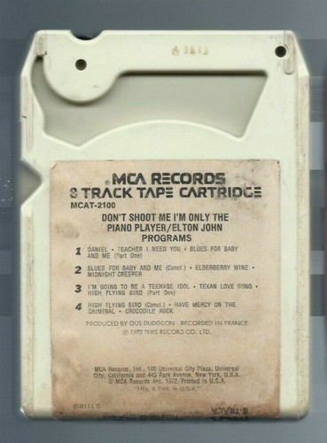 Vintage Lot of 2 Pre-Owned 8-Track Cartridges (Elton John & Jim Croce) VGC - Picture 4 of 6