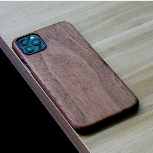Funda trasera delgada de madera real de palisandro de caoba para iPhone 15 14 13 Pro Max 16 - Imagen 4 de 13