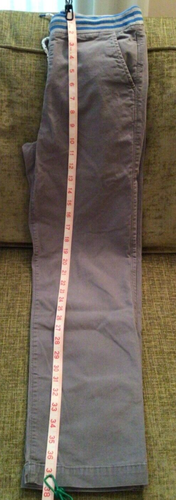 LANDS' END = BOYS SIZE XL (14/16) GRAY PANTS W/ BLUE & GRAY STRIPED WAIST / FLAW - Picture 14 of 22