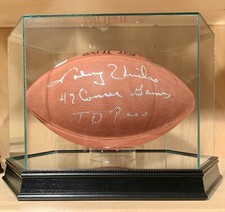 Johnny Unitas LE Signed Official Wilson NFL Leather Game Football Ball MM Colts
