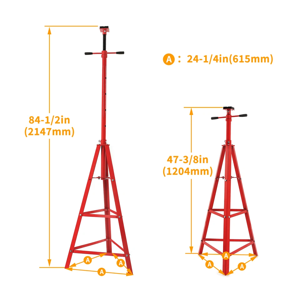 4000 libras debajo del polipasto vehículo trípode elevador soporte gato de seguridad nuevo Foto 3 de 4