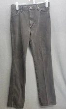 Vintage U.S.A Wrangler 936 Jeans Black Dark Wash Mens Size 36x36