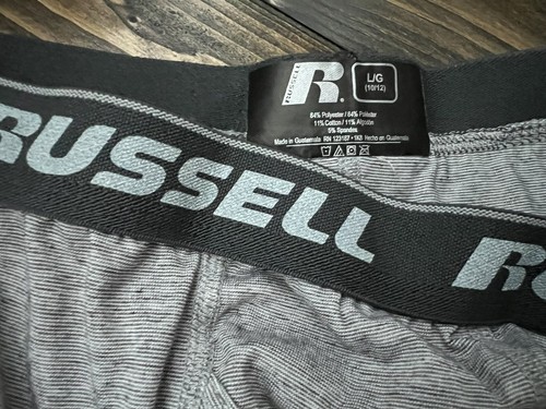 RUSSELL Performance Flex Baselayer Set Gray Boys Size Large (10/12) Lightweight - Picture 6 of 6