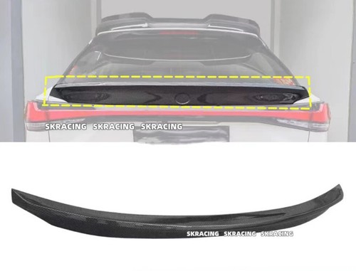 Fits Lexus RX350 RX450 2023-2024 Carbon Fiber Tail Trunk Spoiler Wing Trim 1PCS - Picture 9 of 14