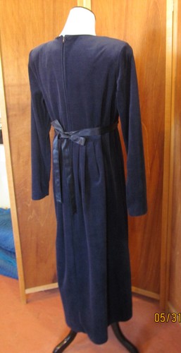 Vintage Helen Blake Gypsy Cord High Waist Gatsby Büro/Freizeit Kleid USA S12 - Bild 6 von 8