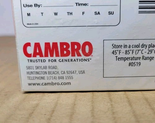 Cambro 250 Labels (2" x 3") Food Rotation Labels Model 23SLB250 - NEW & SEALED! - Picture 5 of 8
