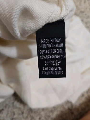 New Vintage Mark Shale High Neck Sweater Size XL/54 Made In Italy Cotton Rayon - Picture 9 of 9