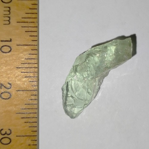 Beryl Aquamarine facet rough crystal natural green gemstone Watch Video 7.83ct - Picture 2 of 7