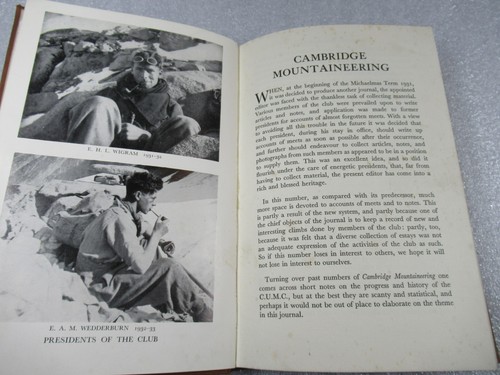 Cambridge Mountaineering 1934 - Editor J A Ramsay - illustrated HB - Imagen 6 de 8
