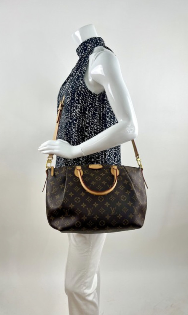 Authentic Louis Vuitton Monogram Turenne MM Satchel Shoulder 