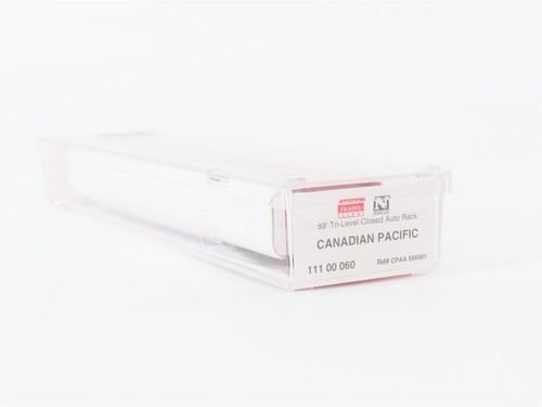 N Micro-Trains MTL 11100060 CPAA CP Rail 89' Closed Auto Rack 556561 - Picture 8 of 8