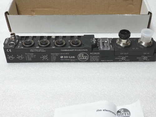 IFM EFECTOR AC2625  I/O FIELDMODULEDP  IO-LINK 4 PORTS-AC2625, IP 67  NOB - Picture 5 of 11