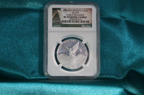 2016MO Mexico 1.9 Onza Silver Libertad 5-coin set - NGC PF70 Ultra Cameo - Picture 2 of 5