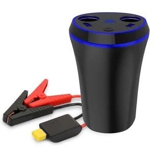 Smart Car Jump Starter, Portable 12V Battery Booster Dual USB Power Bank 8000mAh