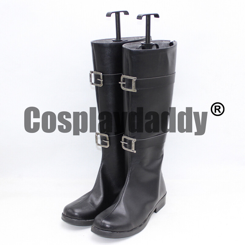 Crisis Core: Final Fantasy VII FF7 Sephiroth Cosplay Shoes Black