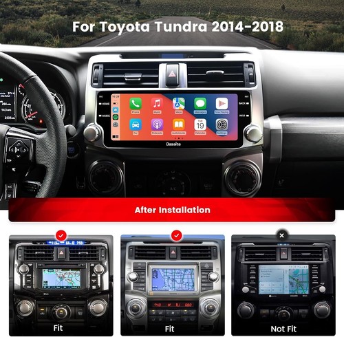 Dasaita Car Radio 6+64G Android 13 CarPlay 4G LTE GPS for Toyota 4Runner 2010-19 - Picture 3 of 8