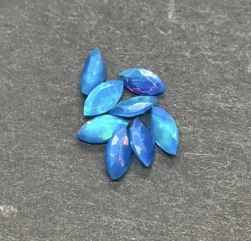 Piedra preciosa suelta para joyería AAA natural Paraiba fuego ópalo etíope corte marquesa - Imagen 3 de 24