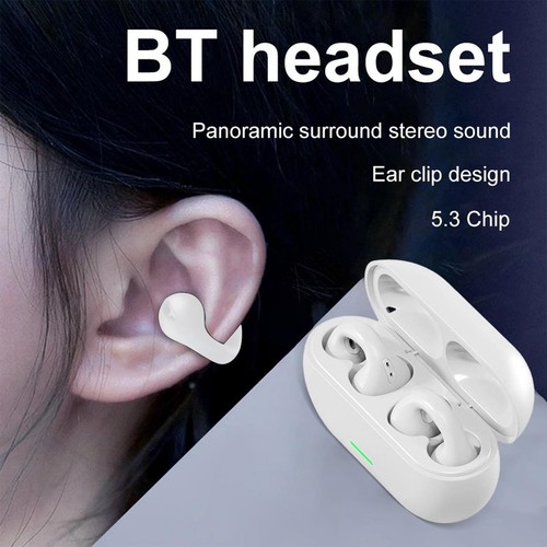 Clip On Open Ear Headphones Open Wireless Headphones for Sports, Workout,Cycling - Afbeelding 10 van 14