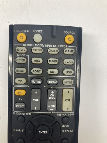 Remote Control Onkyo OEM RC-801M Receiver Black Tested & Working - Picture 2 of 4