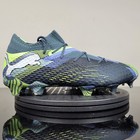 Puma Future Ultimate 7 Fg Ag Soccer Cleats Shoes Black Blue 107916 03 Men's Sz 9