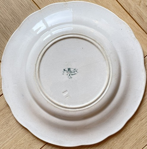 Assiette parlante en faïence fine Creil Montereau Le Divorce 10 Toutes les joies - Picture 2 of 3