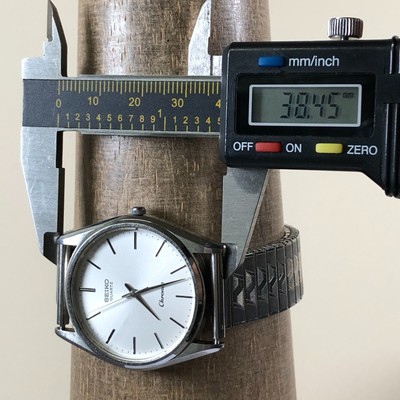 Vtg Seiko Men 8121-8000 Chronos Dress Silver Expansion