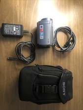 Sony DCR-SR68 80 GB Handycam Camcorder Nice Bundle Silver Compact TESTED 