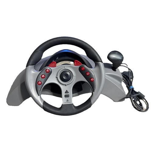 ✨Playstation Mad Catz MC2 Racing Volante PlayStation 1 2 Ps1 Ps2 Probado - Imagen 4 de 8
