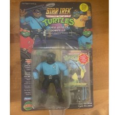 First Officer Donatello Star Trek Ninja Turtles TMNT 1994 Playmates New on Card