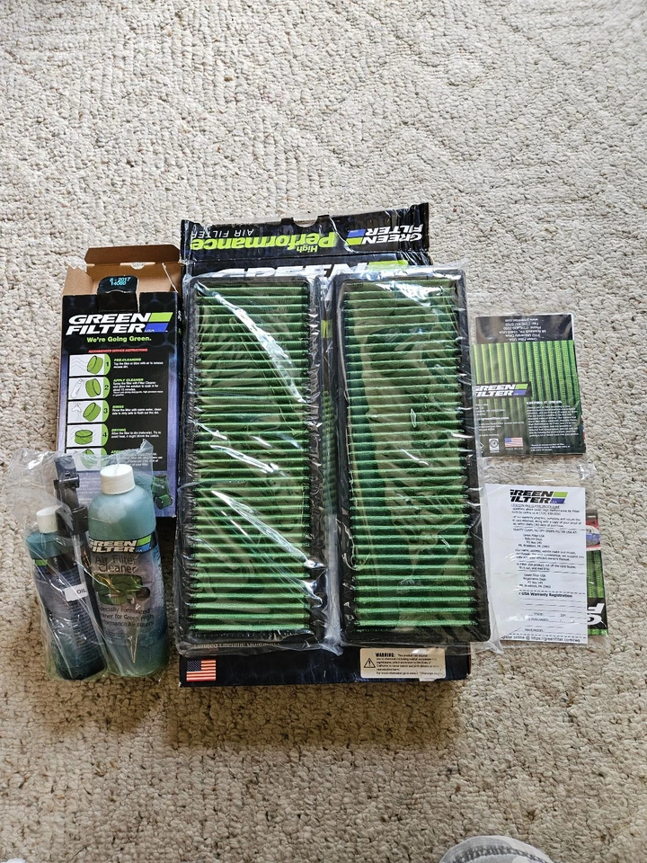Green Filter USA P/N 2247 Engine Air Filters & Cleaning Kit P/N 2000 New Unused - Image 3 of 4