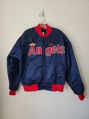 Vintage Anaheim Angels Jacket Medium Starter Satin Bomber 90s