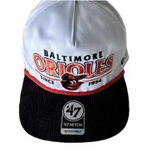 MLB Baltimore Orioles '47 Hitch Adjustable Snapback Classic Rope Hat $38 NWT